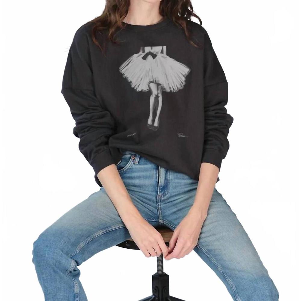 Women's Black Graphic Sweatshirt (Retail $108)